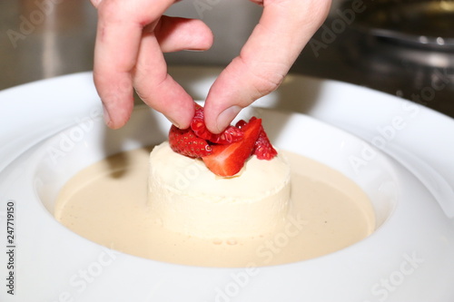 Le dessert d'une cuisine gastronomique