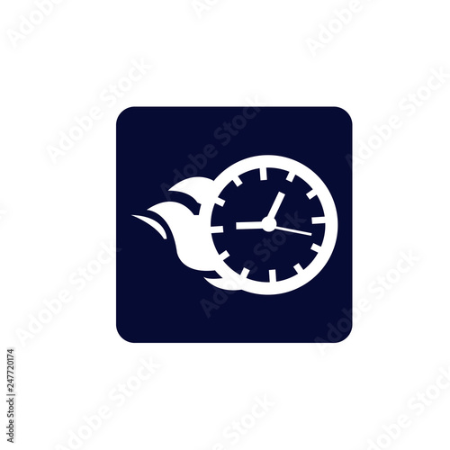 Clock icon, Vector illustration Time icon