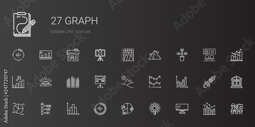 graph icons set