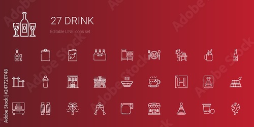 drink icons set