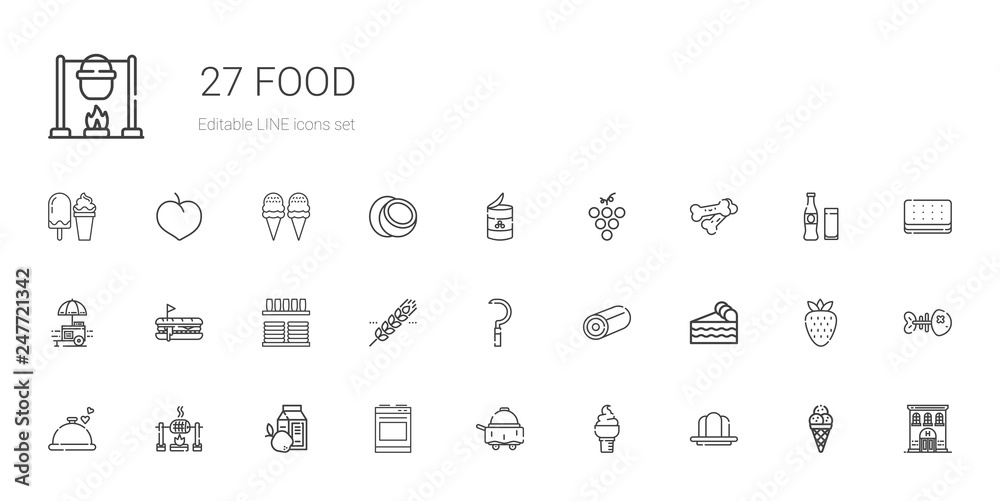 food icons set food icons set