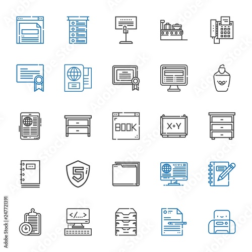 document icons set