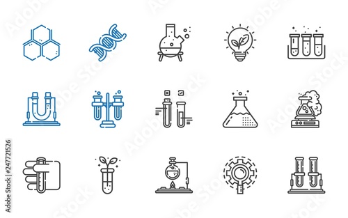 biology icons set