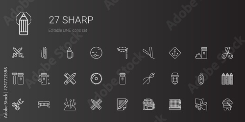 sharp icons set