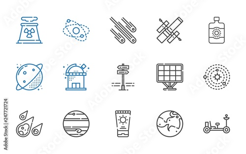 solar icons set