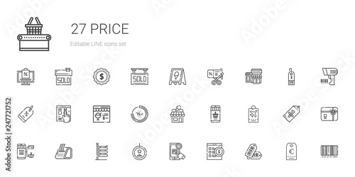 price icons set photo