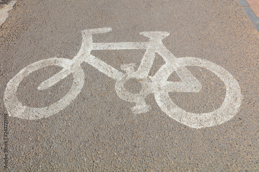 Bike styling marks on the ground Bike styling marks on the ground