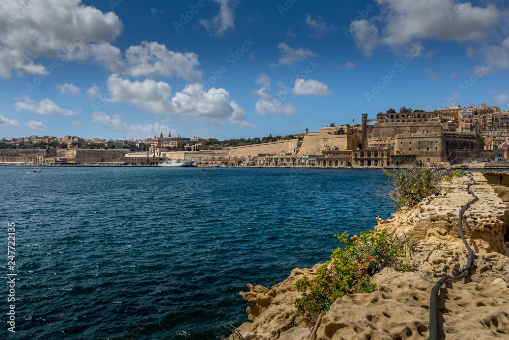 Grand Harbour  in Valletta & Birgu ( Vittoriosa ) Malta