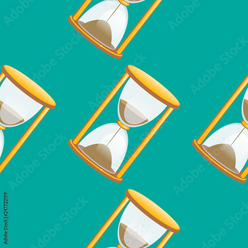 Sandglass seamless pattern