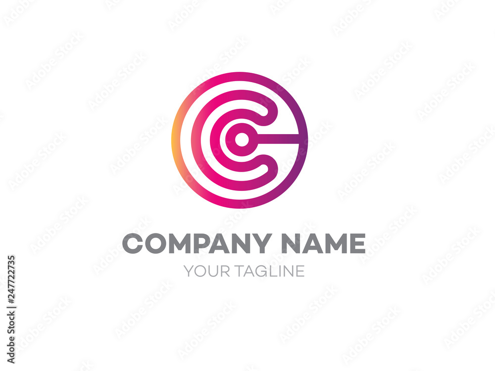 C logo letter C logo letter