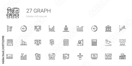 graph icons set
