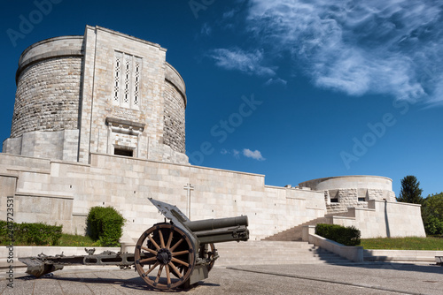 Oslavia, World War I memorial for the fallen. Gorizia province, Friuli Venezia Giulia region, Italy. 