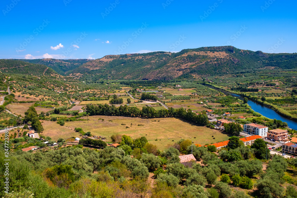 Fotka „Sardinia, Italy - Panoramic view of the hills surrounding the ...