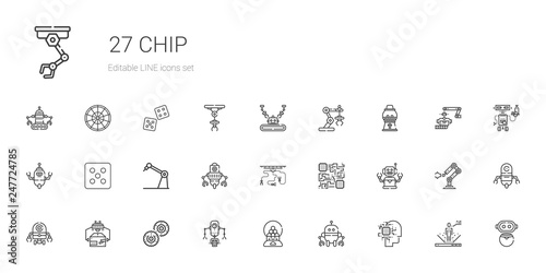 chip icons set