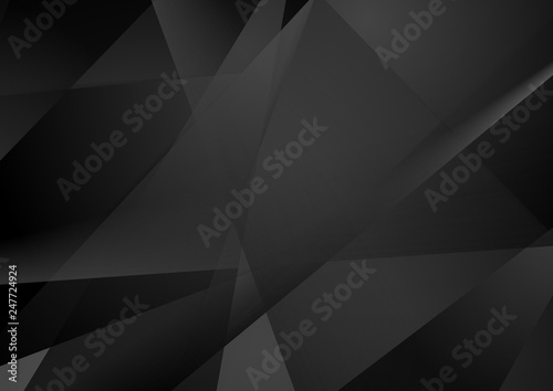 Black technology geometric low poly abstract background © saicle