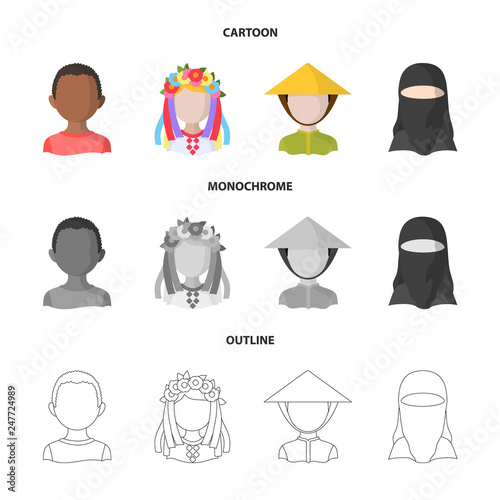 Vector illustration of imitator and resident symbol. Collection of imitator and culture stock symbol for web.