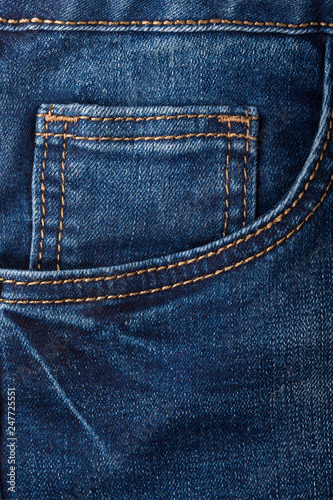 Blue jeans texture background © gertrudda