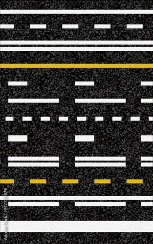 Road surface marking.