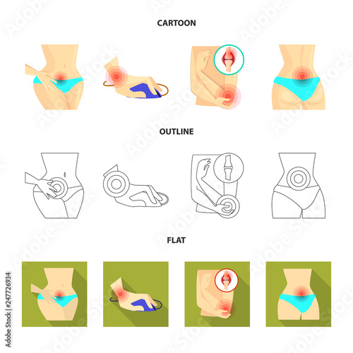 Isolated object of hospital and rendering symbol. Collection of hospital and help vector icon for stock.