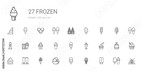 frozen icons set