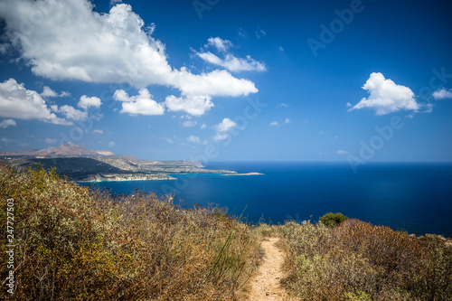 Picturesque bay on Crete island near Chania, Greece
