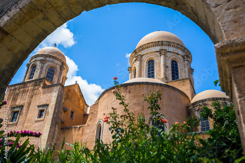 Monastery of Agia Triada of Tzagarolon, Crete, Greece photo