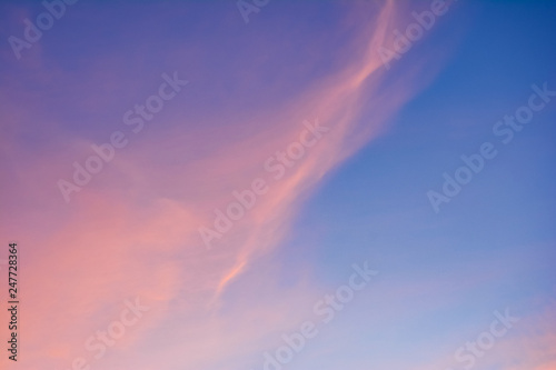 This is twilight sky or evening sky which is the time of sunset. It's pleasant to look at when relaxing in the evening