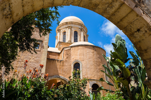 Monastery of Agia Triada of Tzagarolon, Crete, Greece photo