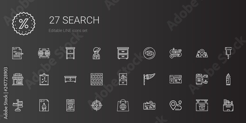 search icons set