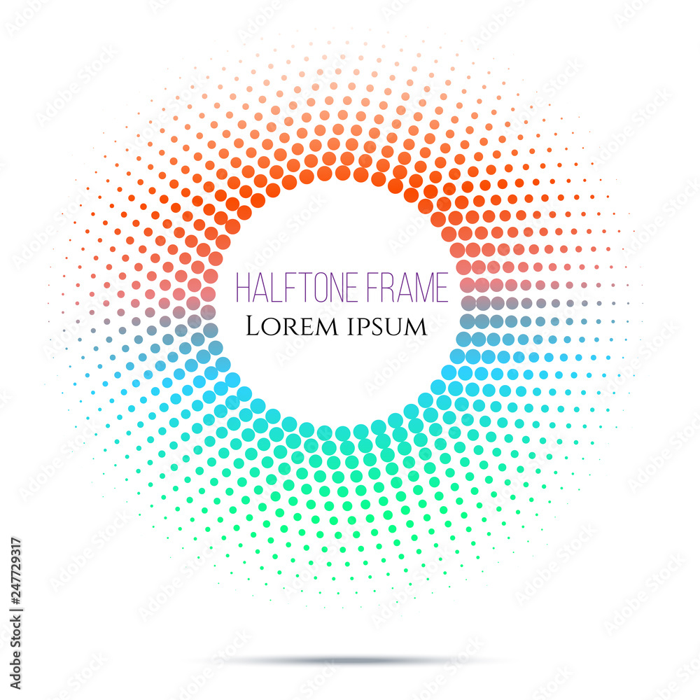 Abstract circle green and red gradient halftone on white background. Vector illustration eps 10 Abstract circle green and red gradient halftone on white background. Vector illustration eps 10