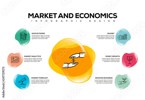 MARKET AND ECONOMICS INFOGRAPHIC CONCEPT