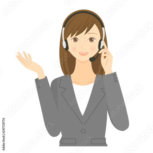 テレフォンオペレーター　女性　案内