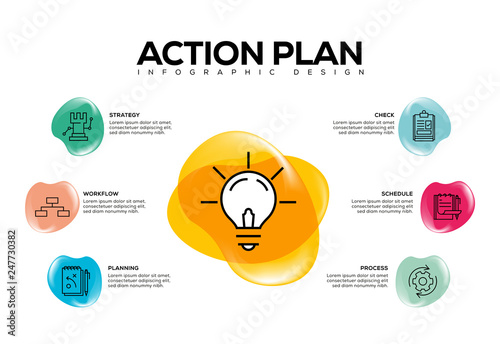 ACTION PLAN INFOGRAPHIC CONCEPT