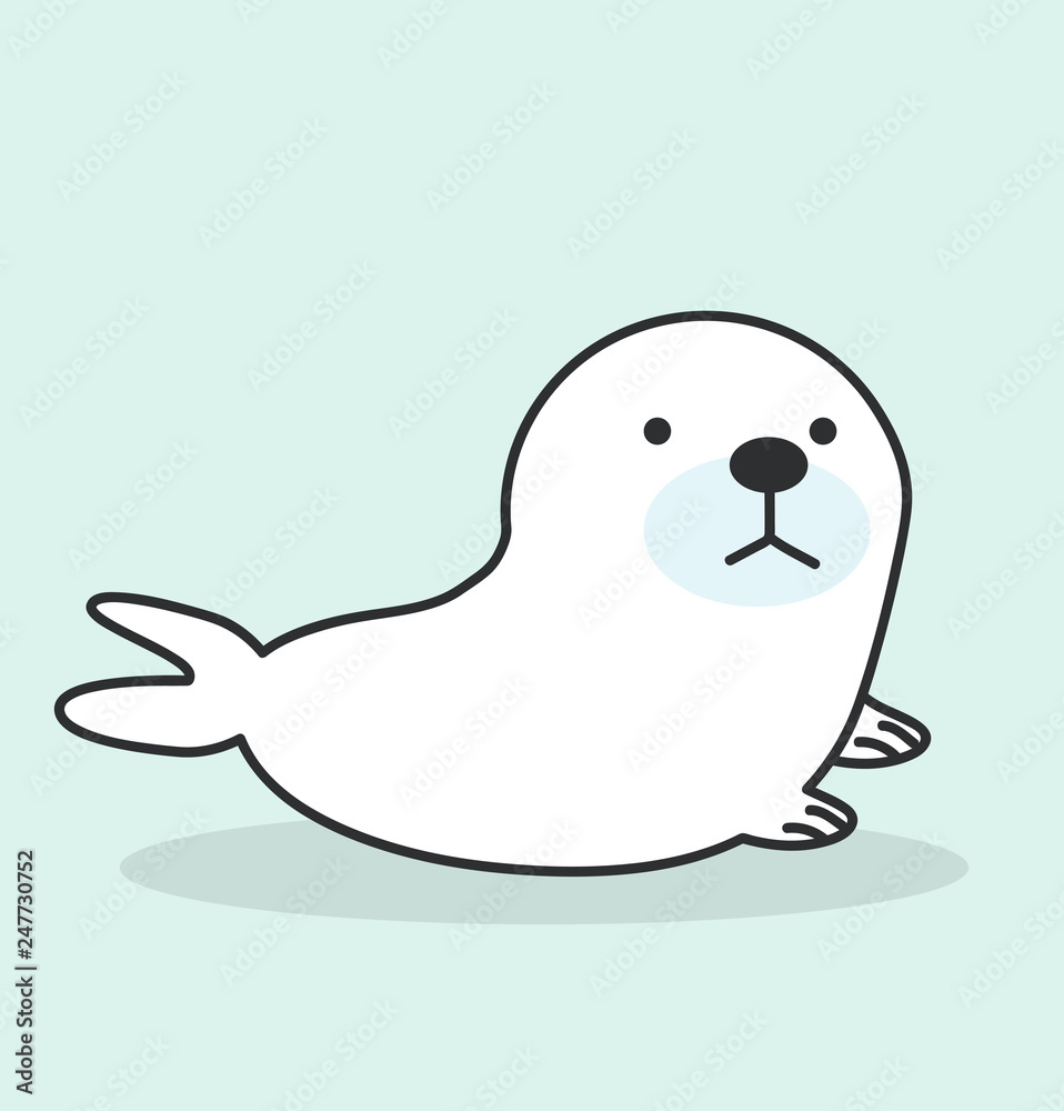 Cartoon sea lion vector Cartoon sea lion vector
