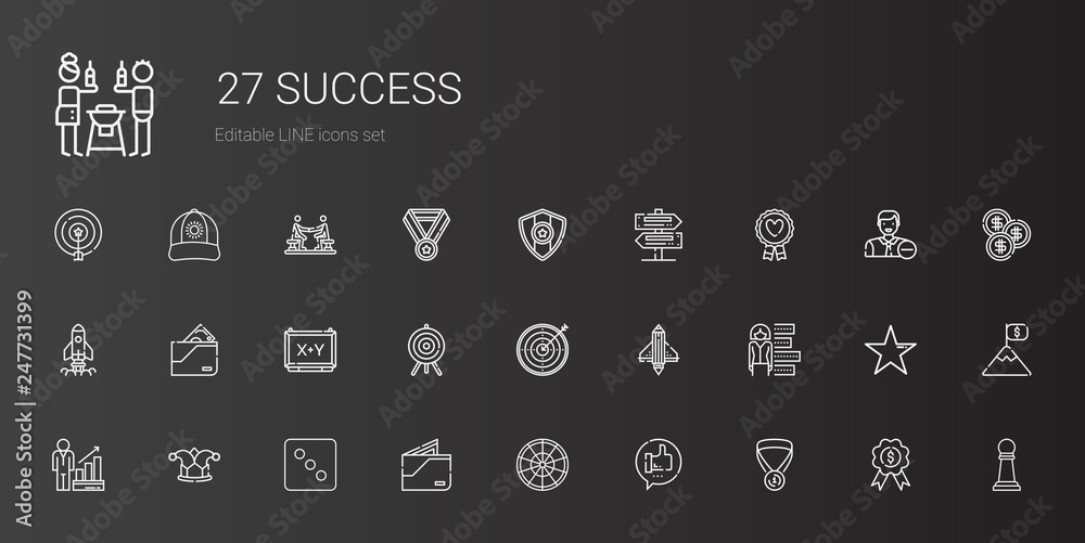 success icons set