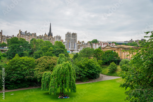 Princes Street Gardens, Edinburgh, Scotland.