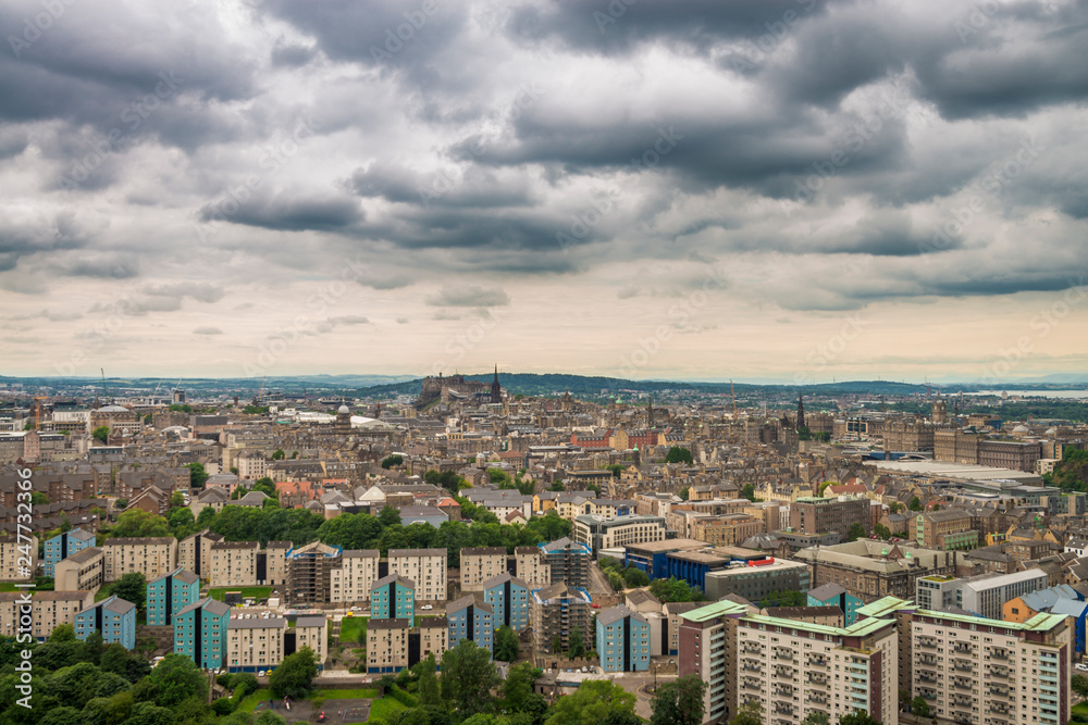 View of Edinburgh from Arthur's Seat, Scotland. View of Edinburgh from Arthur's Seat, Scotland.