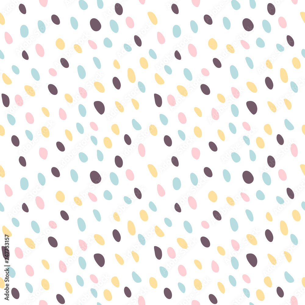 Abstract seamless pattern with freehand shapes made in vector. Marker marks, strokes and scribbles in pastel colors on white background. Abstract seamless pattern with freehand shapes made in vector. Marker marks, strokes and scribbles in pastel colors on white background.