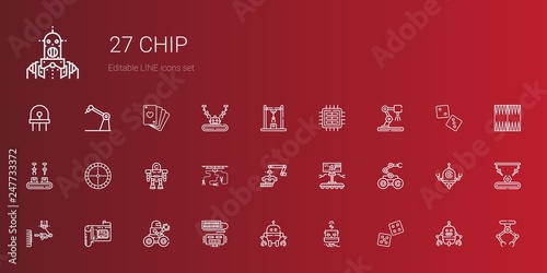 chip icons set