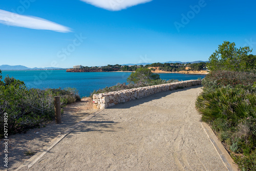 Walk along the coast of ametlla de mar in tarragona © vicenfoto