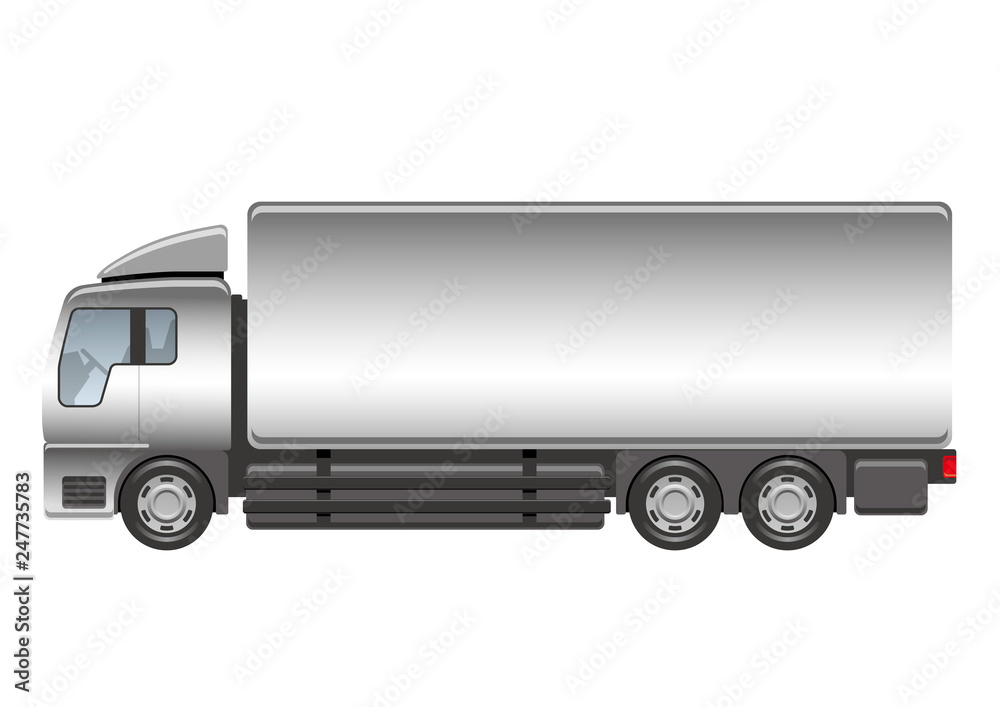 大型トラックのイラスト Stock ベクター Adobe Stock