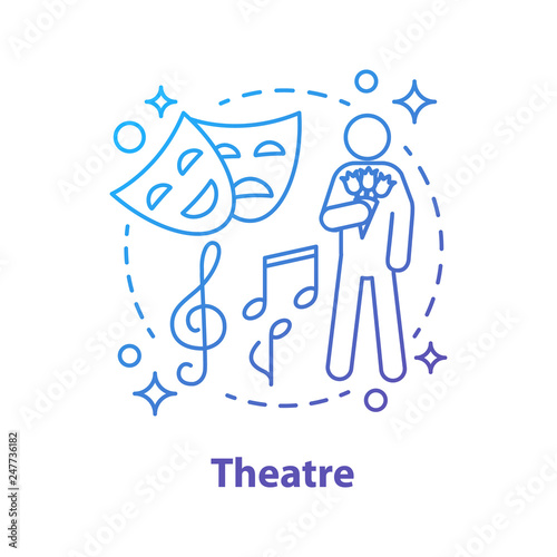 Theater concept icon