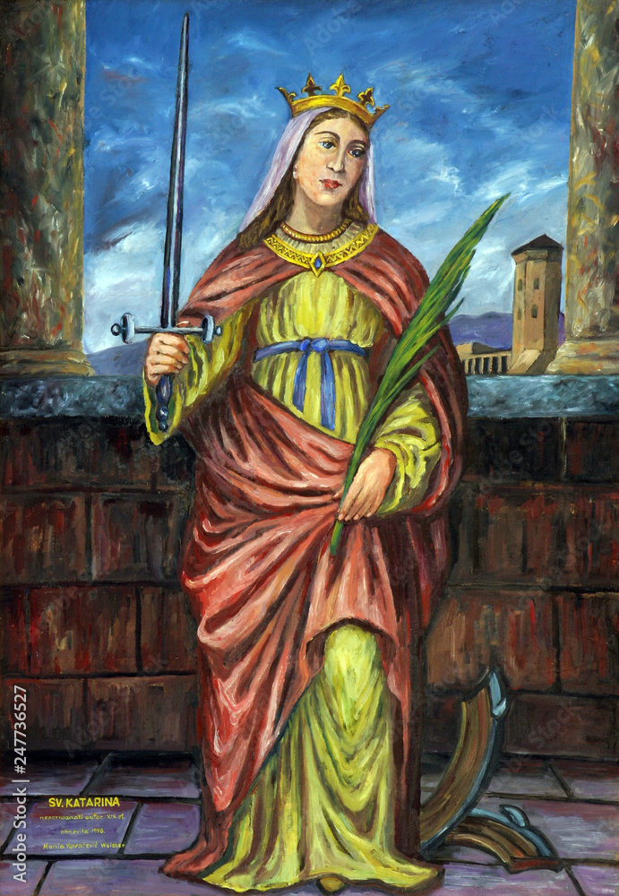 Naklejka premium Saint Catherine of Alexandria
