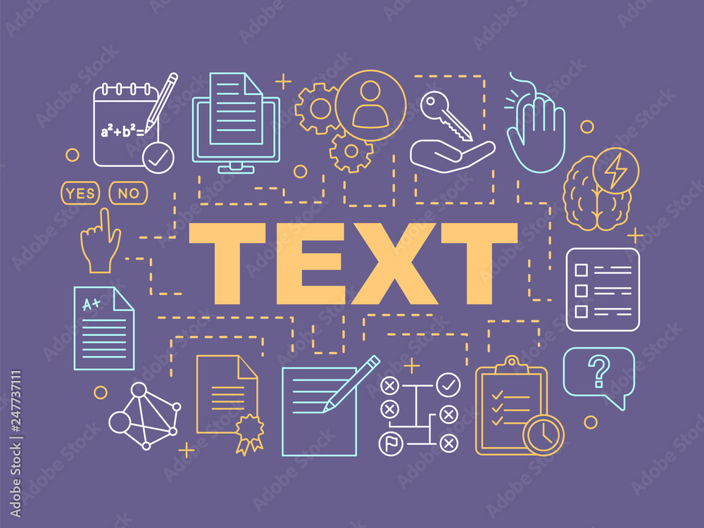 Fototapeta premium Exams word concepts banner