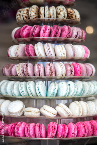 Pyramid of French Macarons