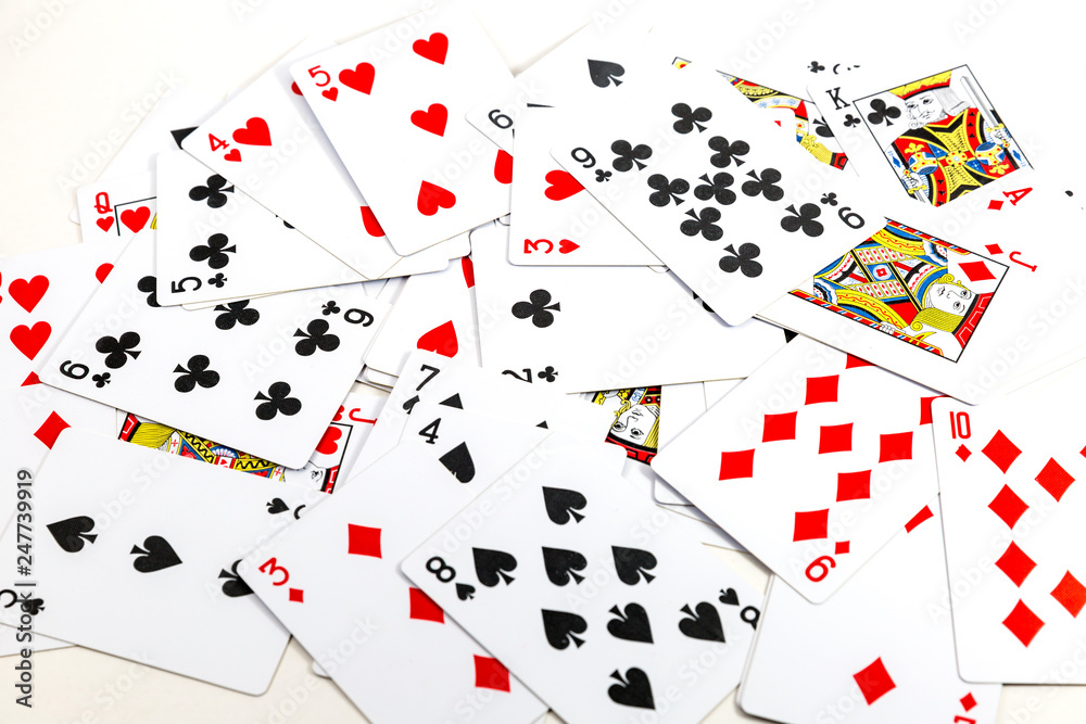 abstract background made of playing cards abstract background made of playing cards