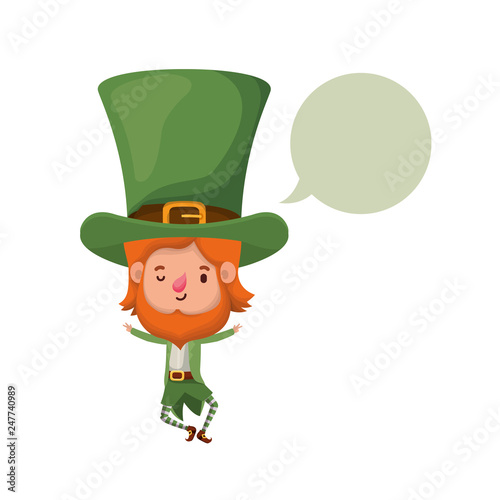 leprechaun with speech bubble avatar character