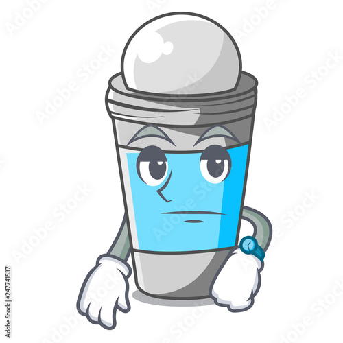 Waiting roll on deodorant isolated with cartoon