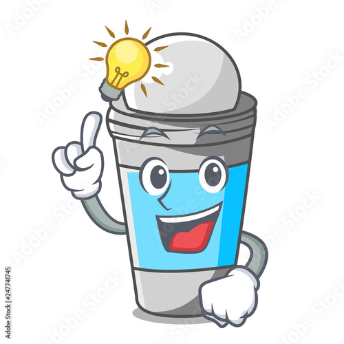 Have an idea roll on deodorant isolated with cartoon