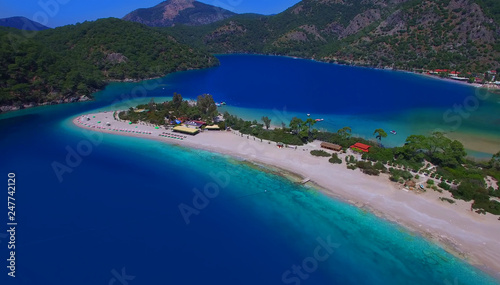 Sea (Oludeniz), Situated on Turkey of south-west coast, with it's pristine white beaches and amazingly blue waters,(Babadag)